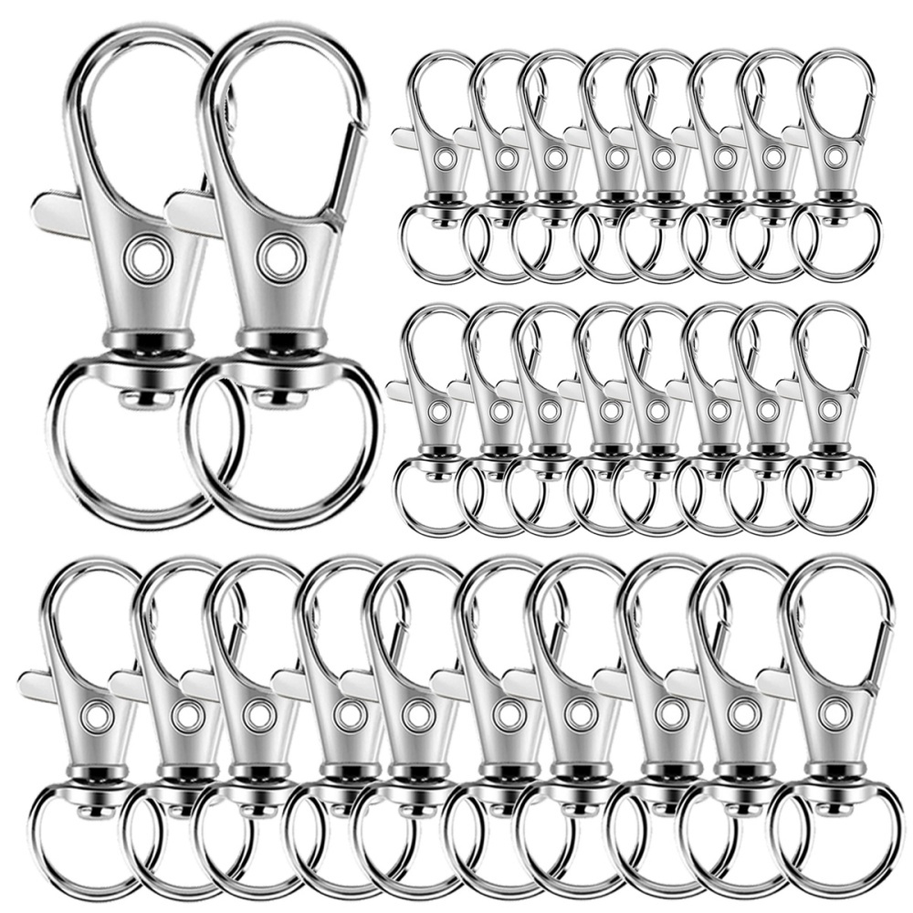 Jewelry Making A Ring - 25-200Pcs Metal Swivel Snap Hooks Lobster