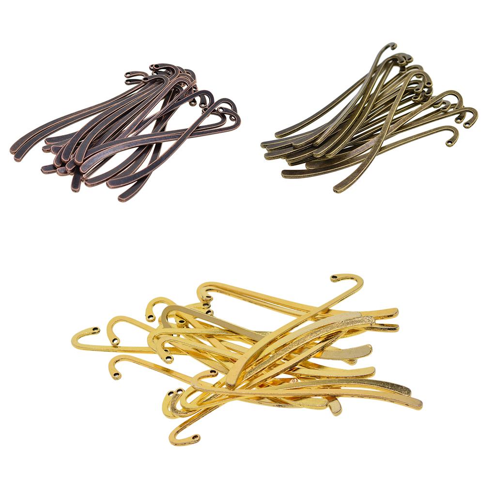Jewelry Making Guide Book - 20 Pcs Antique Designs Metal Bookmarks