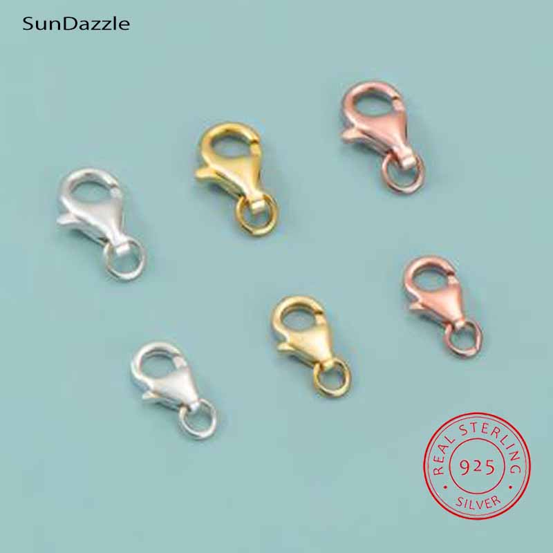 Jewelry Making Findings - 2pcs Genuine Real Pure Solid 925