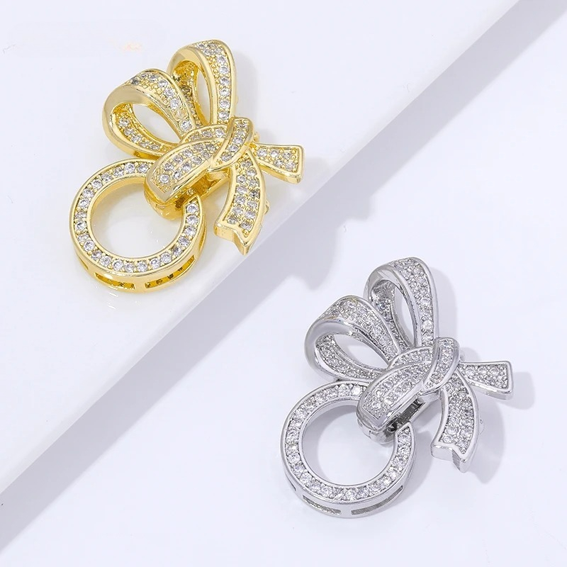 Jewelry Making A Ring - 18K Gold Plated Pearl Clasps Connectors