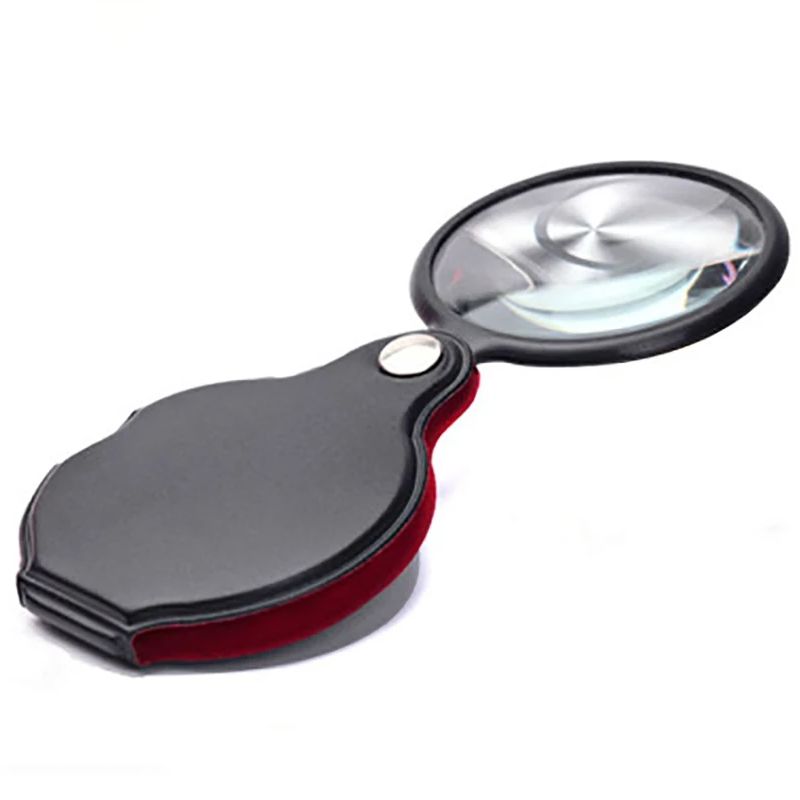 Jewelry Making Glasses - Portable Handheld 8X Magnifier Leather Magnifier