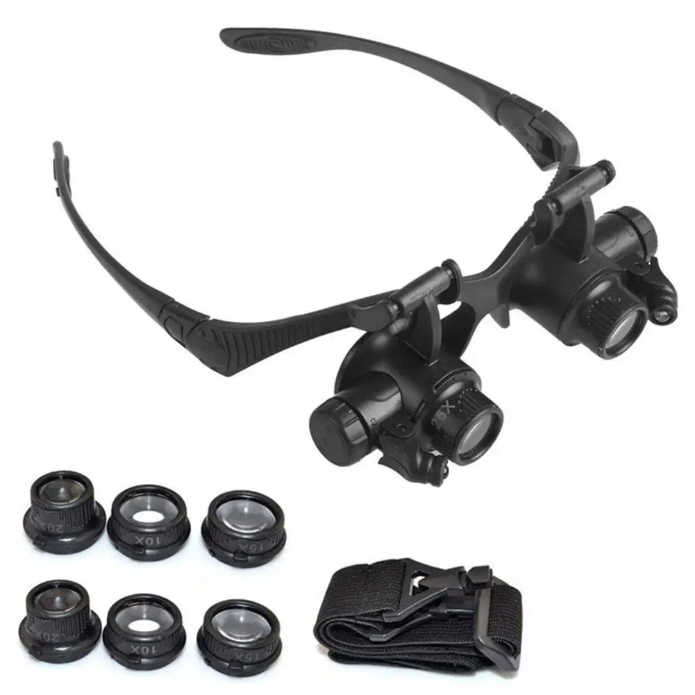 Jewelry Making Glasses - New Headband LED Light Glasses Magnifier