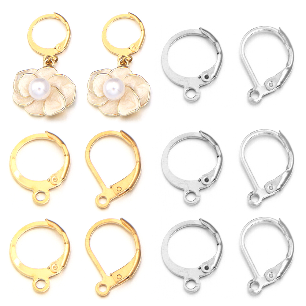 Jewelry Making Findings - 20pcs/lot Stainless Steel Ear Hook Round