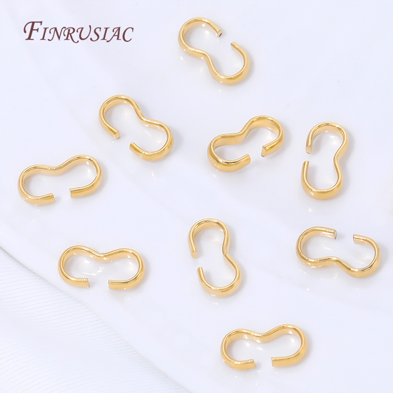 Jewelry Making A Ring - 18K Gold Plated Open S Hook