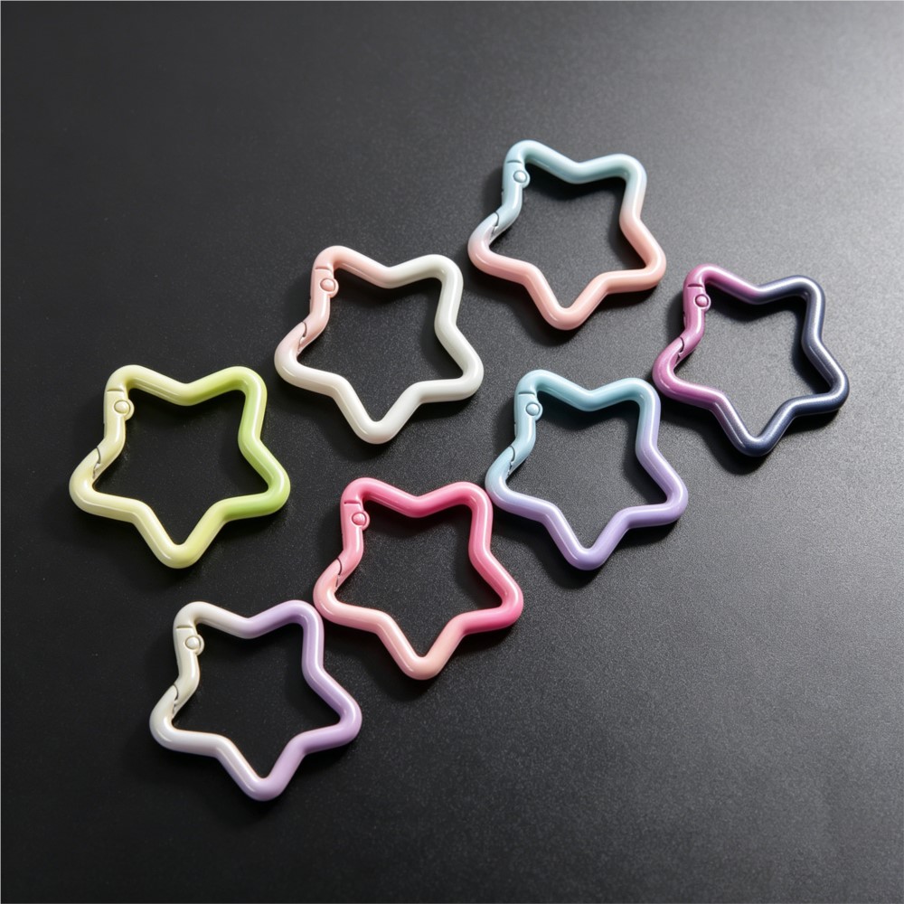 Jewelry Making A Ring - 5PCS Gradient Star Shape Spring Ring