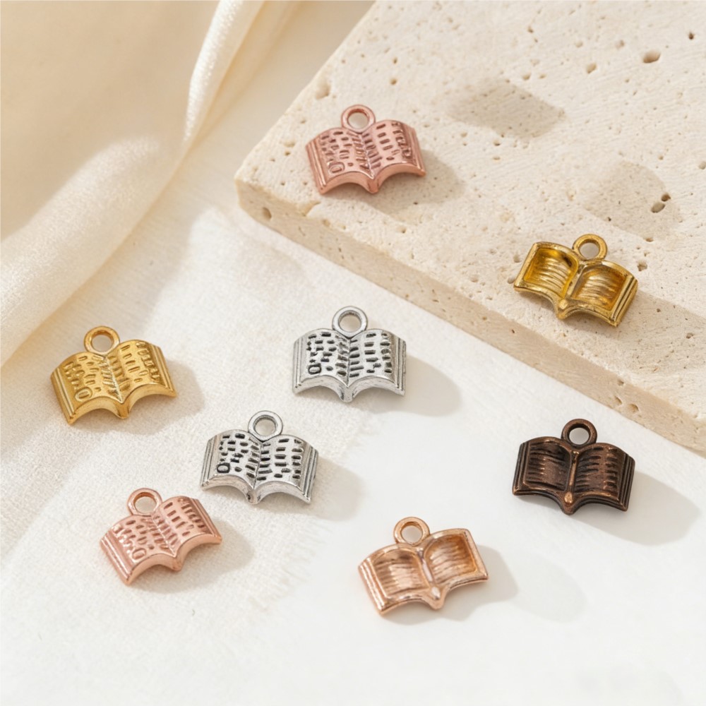 10/20/100pcs Charms Open Book  - огляд і ціна Jewelry Making Guide Book