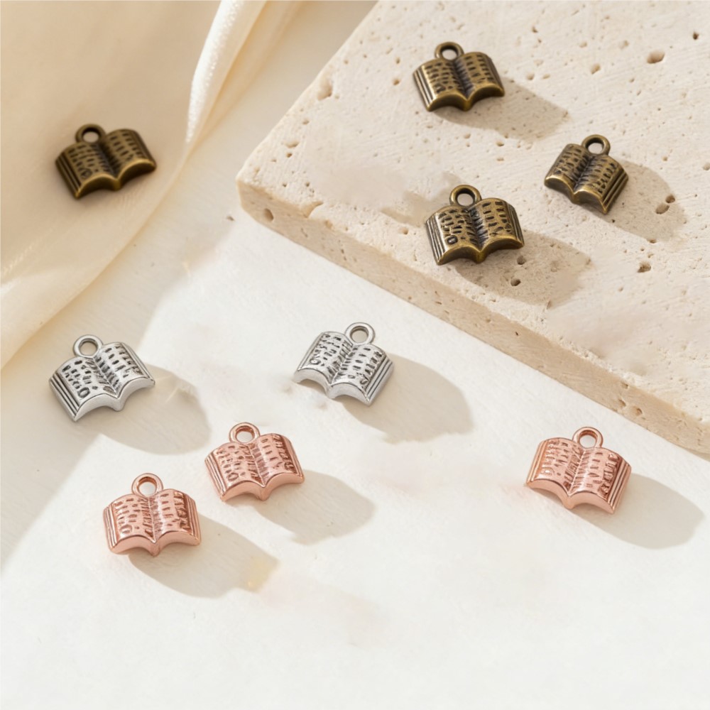 10/20/100pcs Charms Open Book  - огляд і ціна Jewelry Making Guide Book