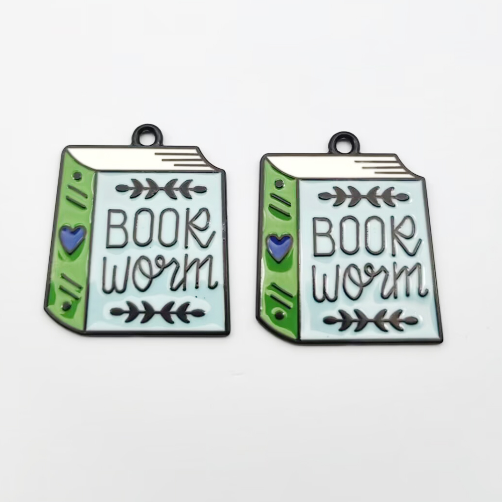 10pcs Flower Book Charm for Je - огляд і ціна Jewelry Making Guide Book