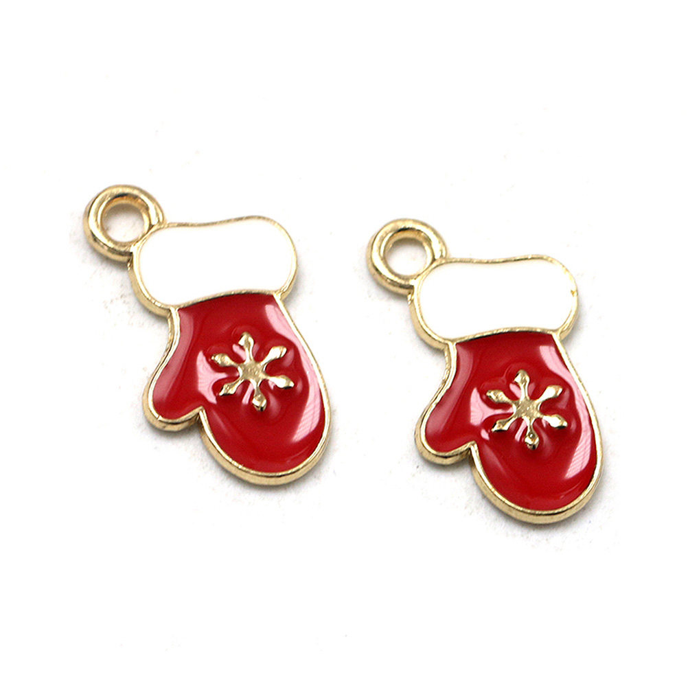 10Pcs Christmas Glove Charms A - огляд і ціна Jewelry Making Gloves