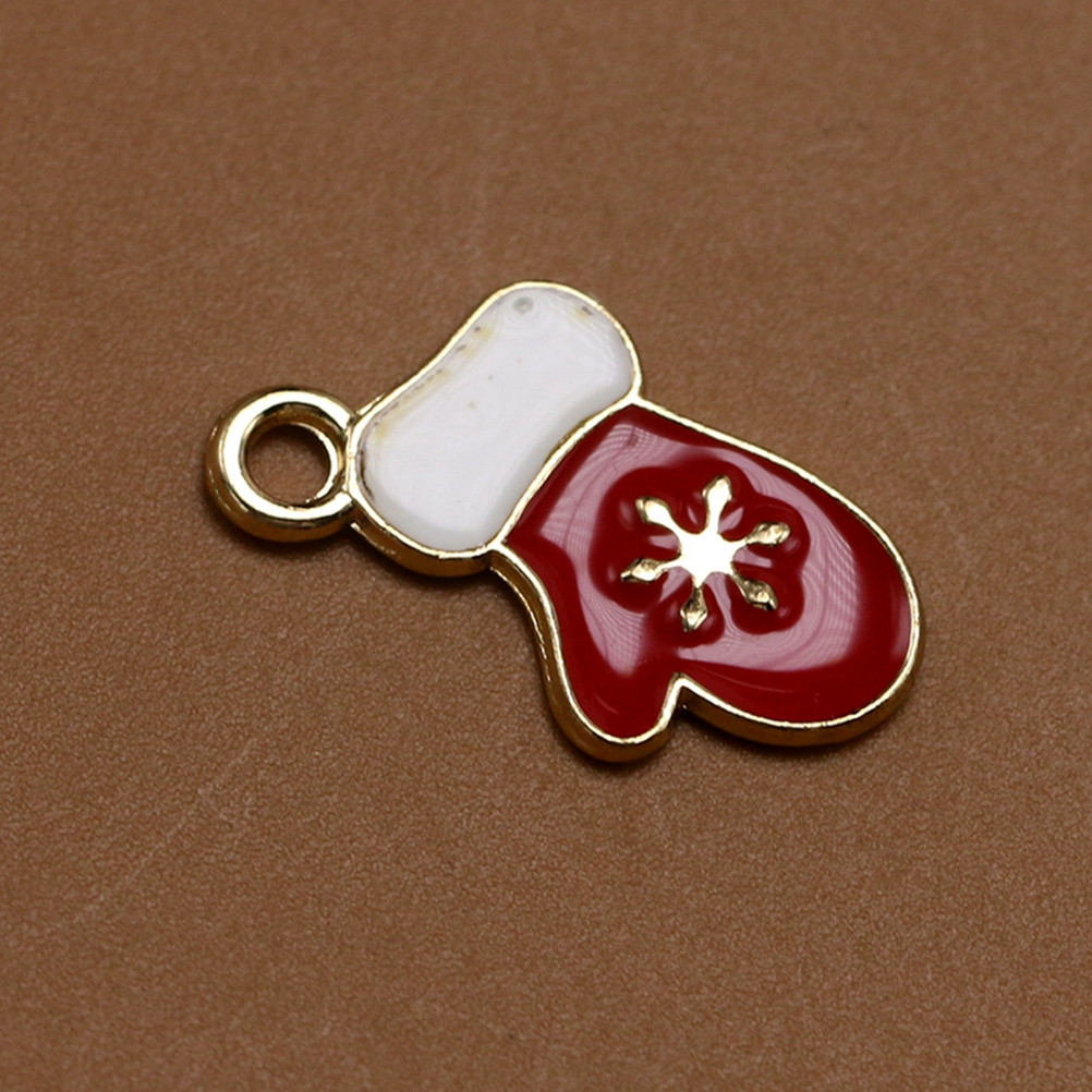 10Pcs Christmas Glove Charms A - огляд і ціна Jewelry Making Gloves