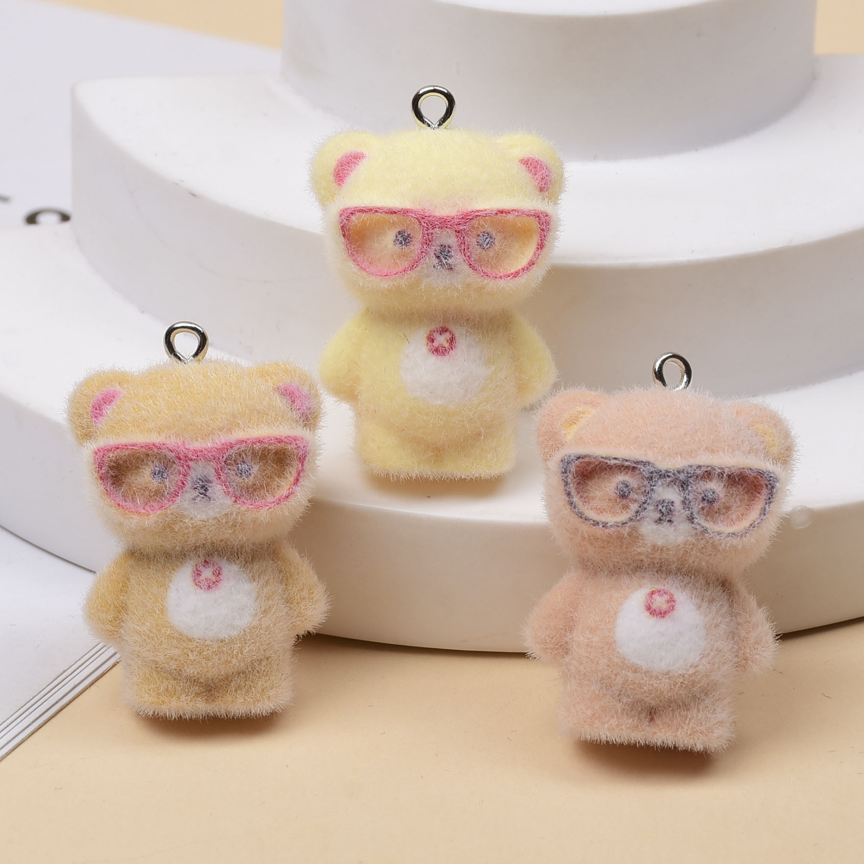 3pcs 3D Flocking Glasses Littl - огляд і ціна Jewelry Making Glasses