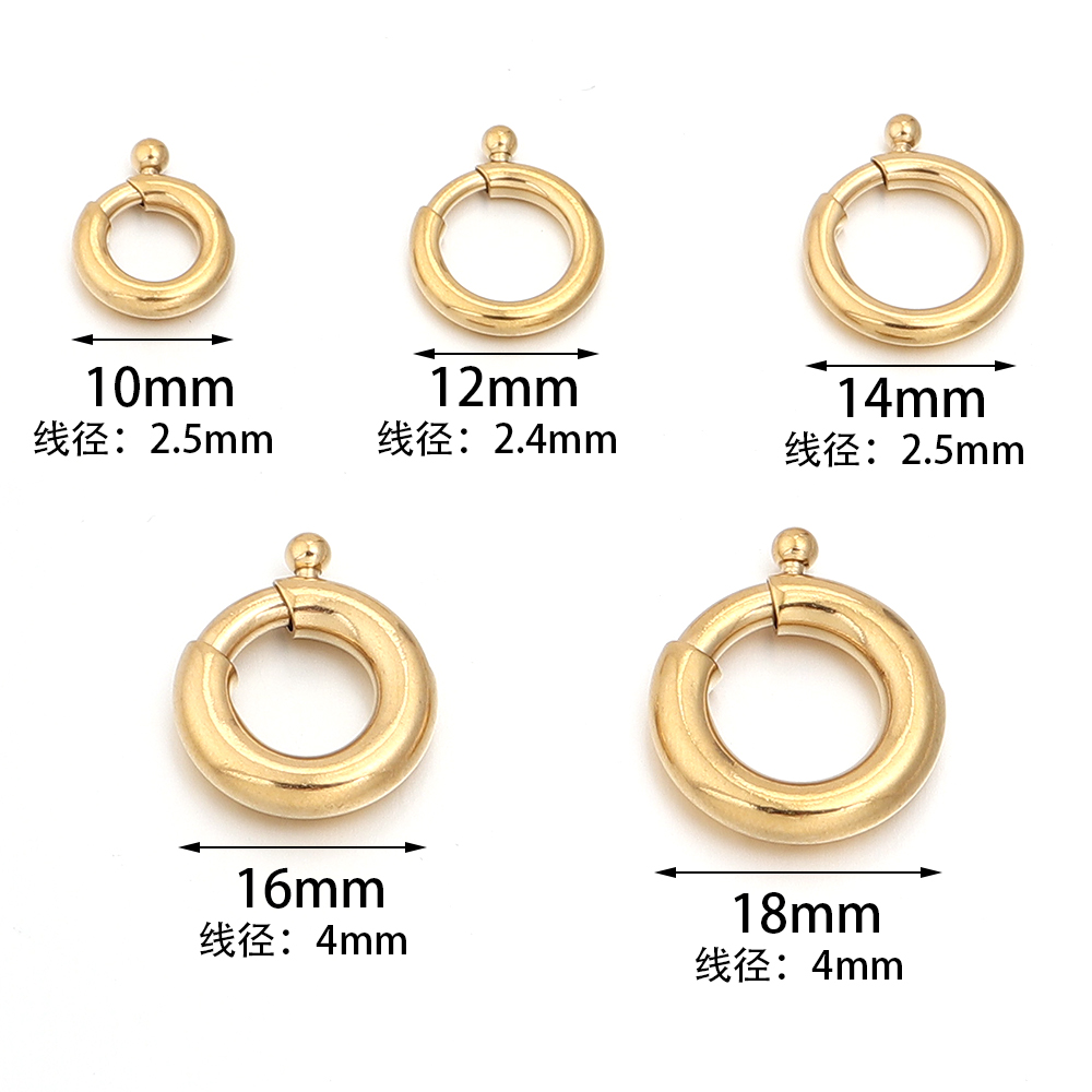 2pcs Stainless Steel Spring Cl - огляд і ціна Jewelry Making A Ring