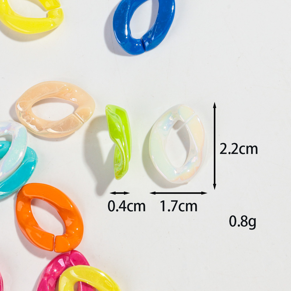 40pcs Iridescent Acrylic 17x22 - огляд і ціна Jewelry Making Glasses