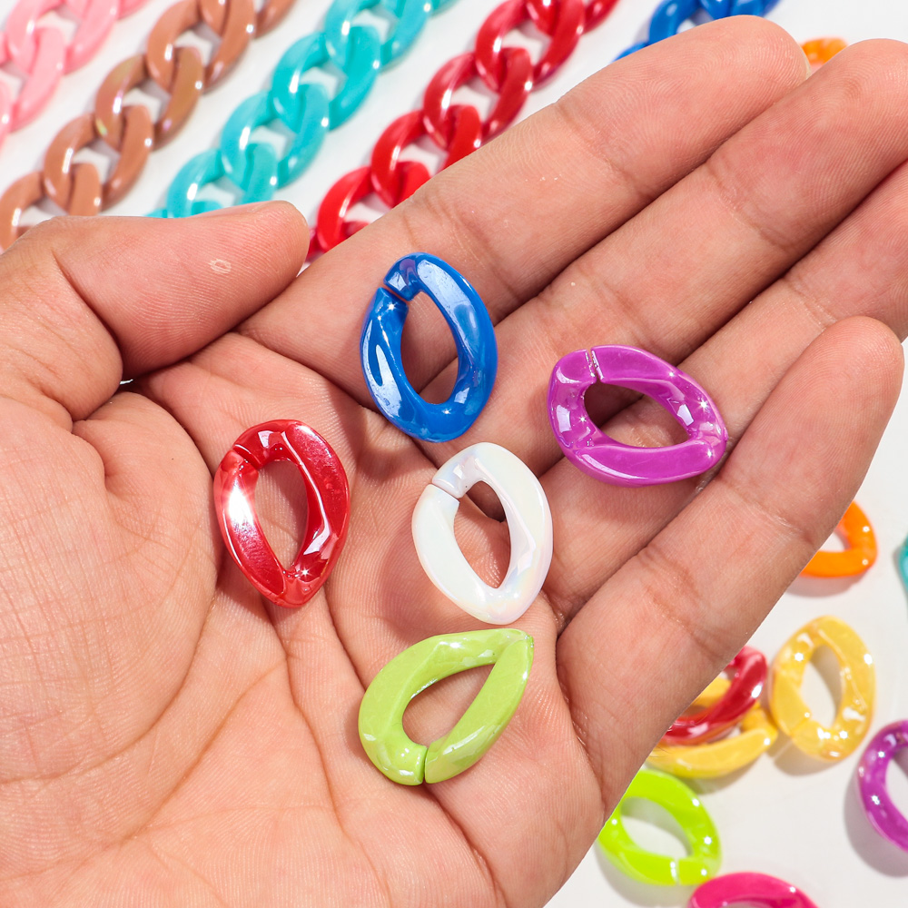 40pcs Iridescent Acrylic 17x22 - огляд і ціна Jewelry Making Glasses