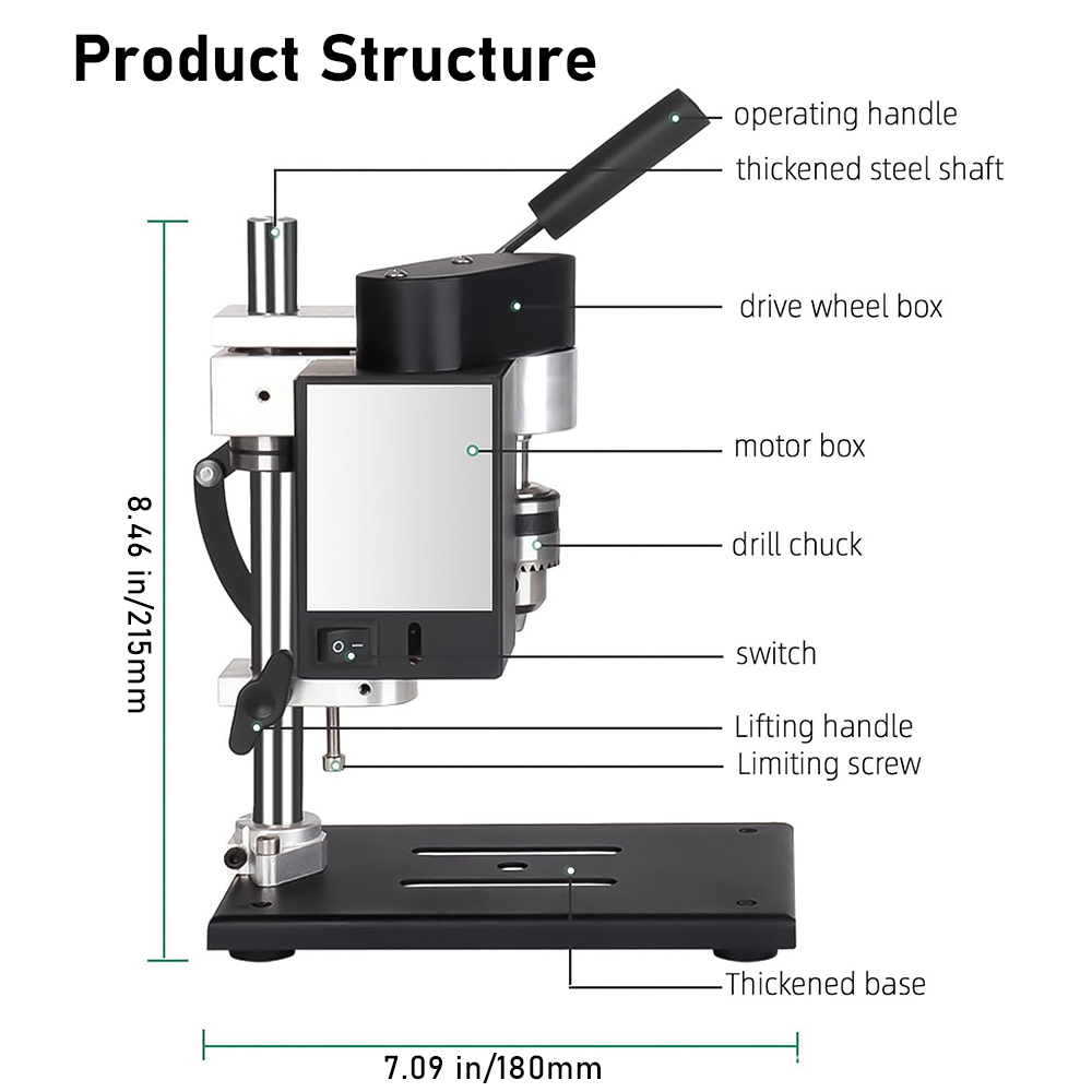 Desktop Electric Drill Press M - огляд і ціна Jewelry Making Dc
