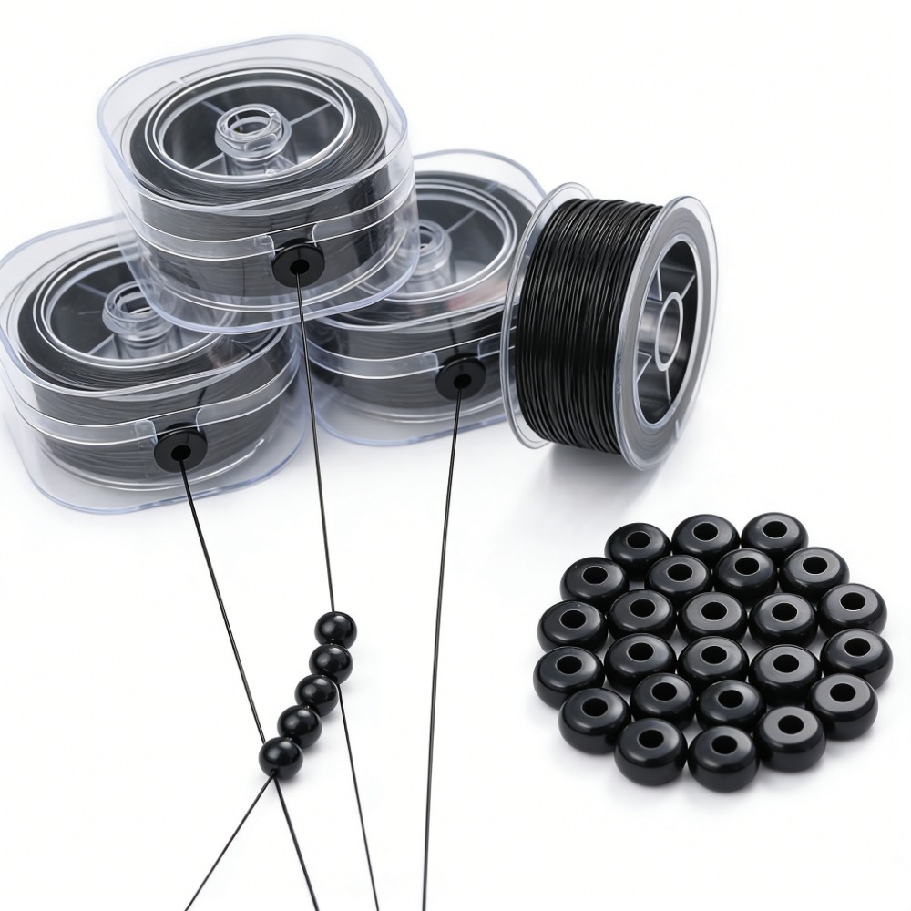 0.5-1mm Black Elastic Crystal  - огляд і ціна Jewelry Making Thread