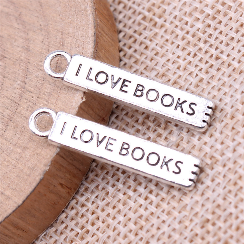 20pcs/lot I Love Books Charms  - огляд і ціна Jewelry Making Guide Book