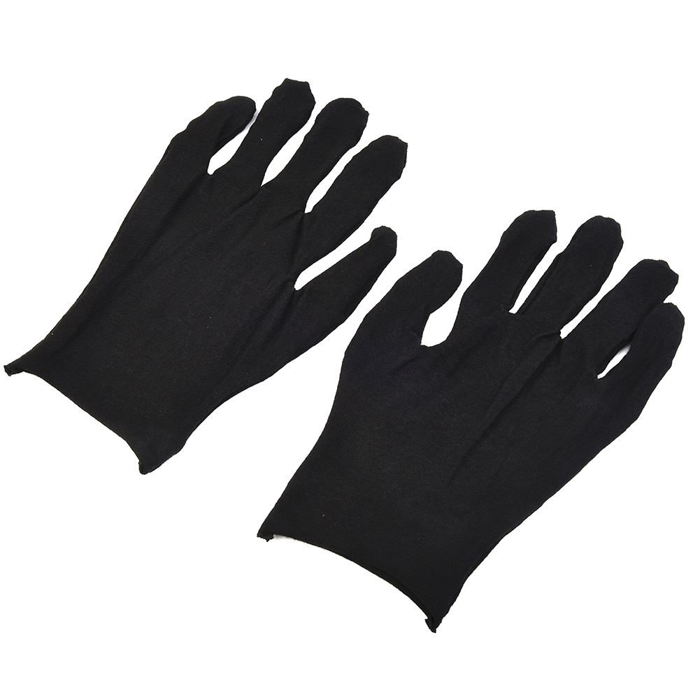 12 Pairs Black Cotton Gloves S - огляд і ціна Jewelry Making Gloves