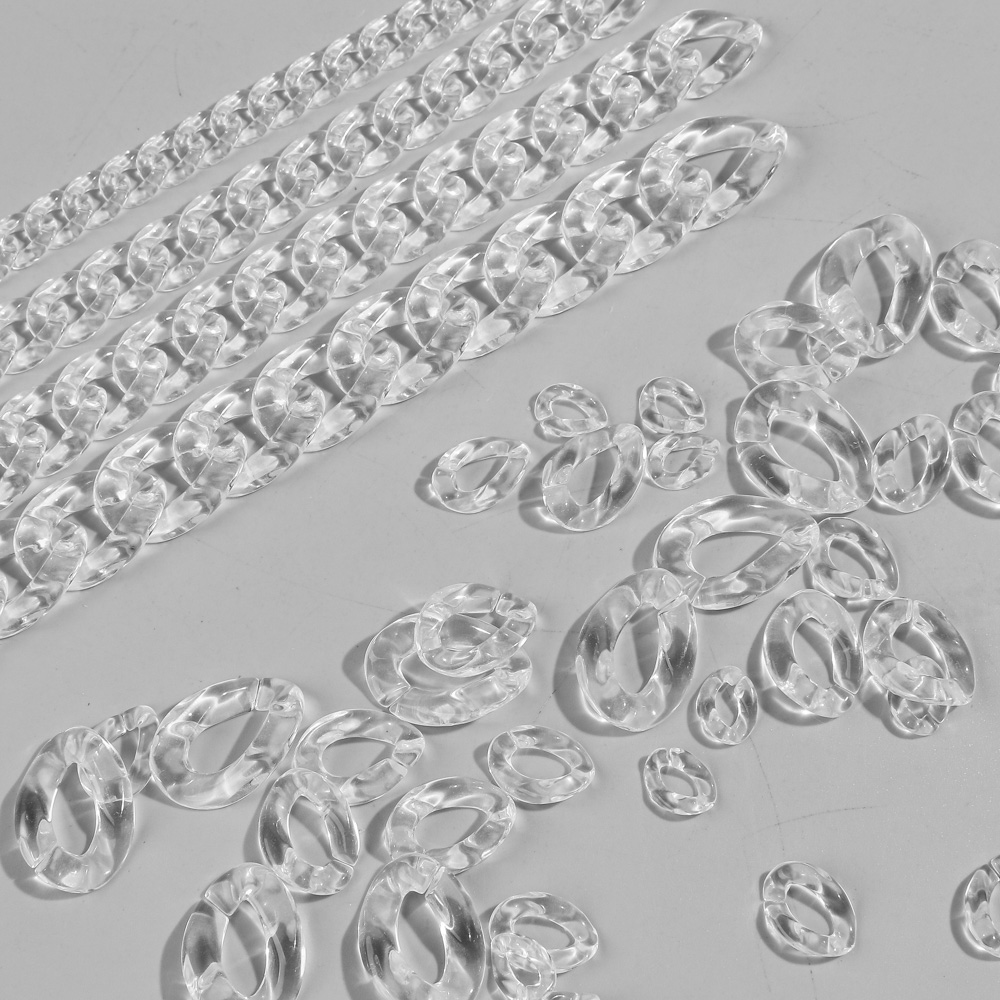 Transparent Acrylic Cuban Link - огляд і ціна Jewelry Making Glasses
