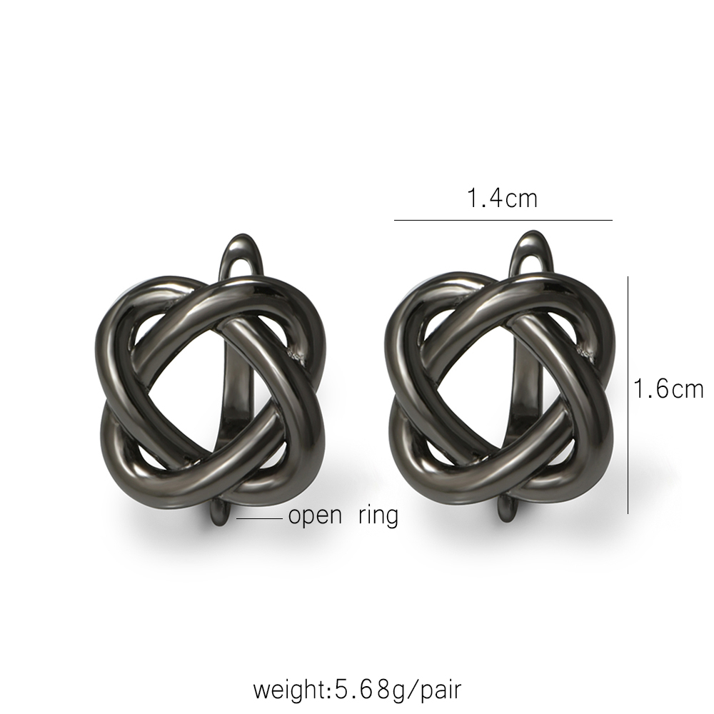 YANASI 1 Pair Gun Black  Brass - огляд і ціна Jewelry Making Findings