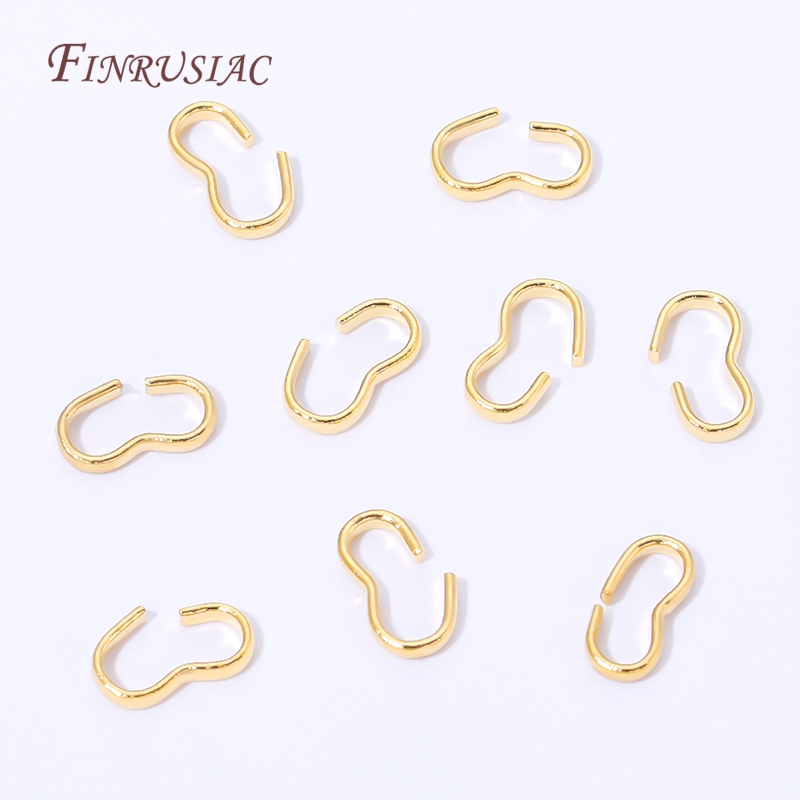 18K Gold Plated Open S Hook Cl - огляд і ціна Jewelry Making A Ring