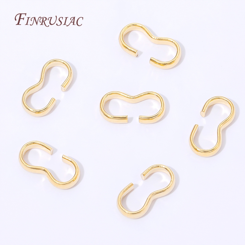 18K Gold Plated Open S Hook Cl - огляд і ціна Jewelry Making A Ring