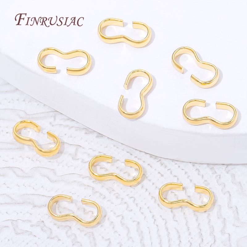18K Gold Plated Open S Hook Cl - огляд і ціна Jewelry Making A Ring