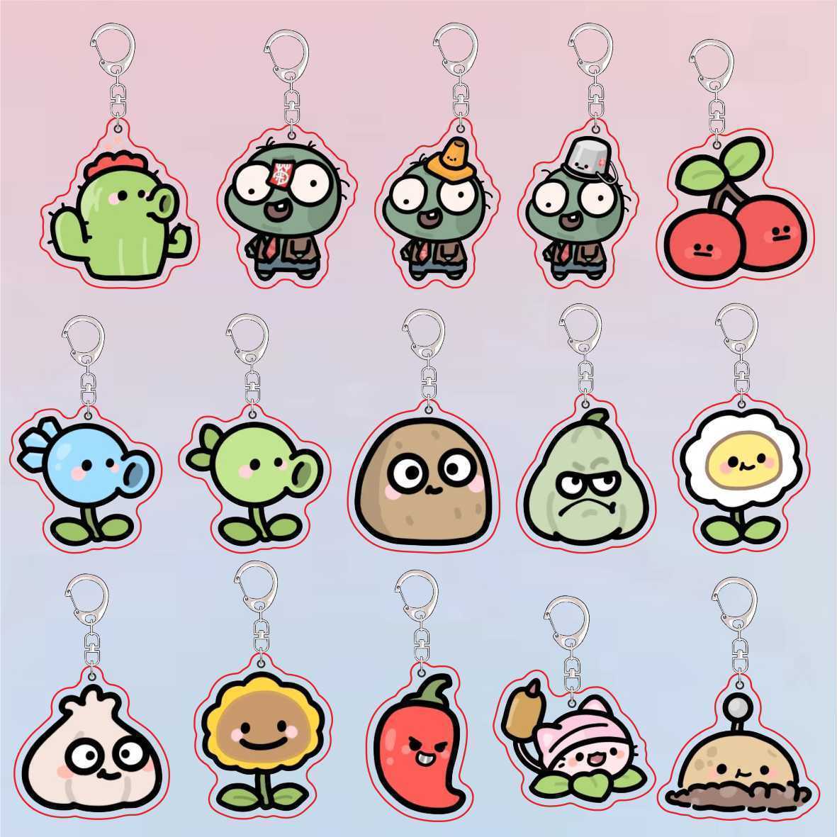 Plants Vs Zombies Acrylic Cute - огляд і ціна Jewelry Making Findings