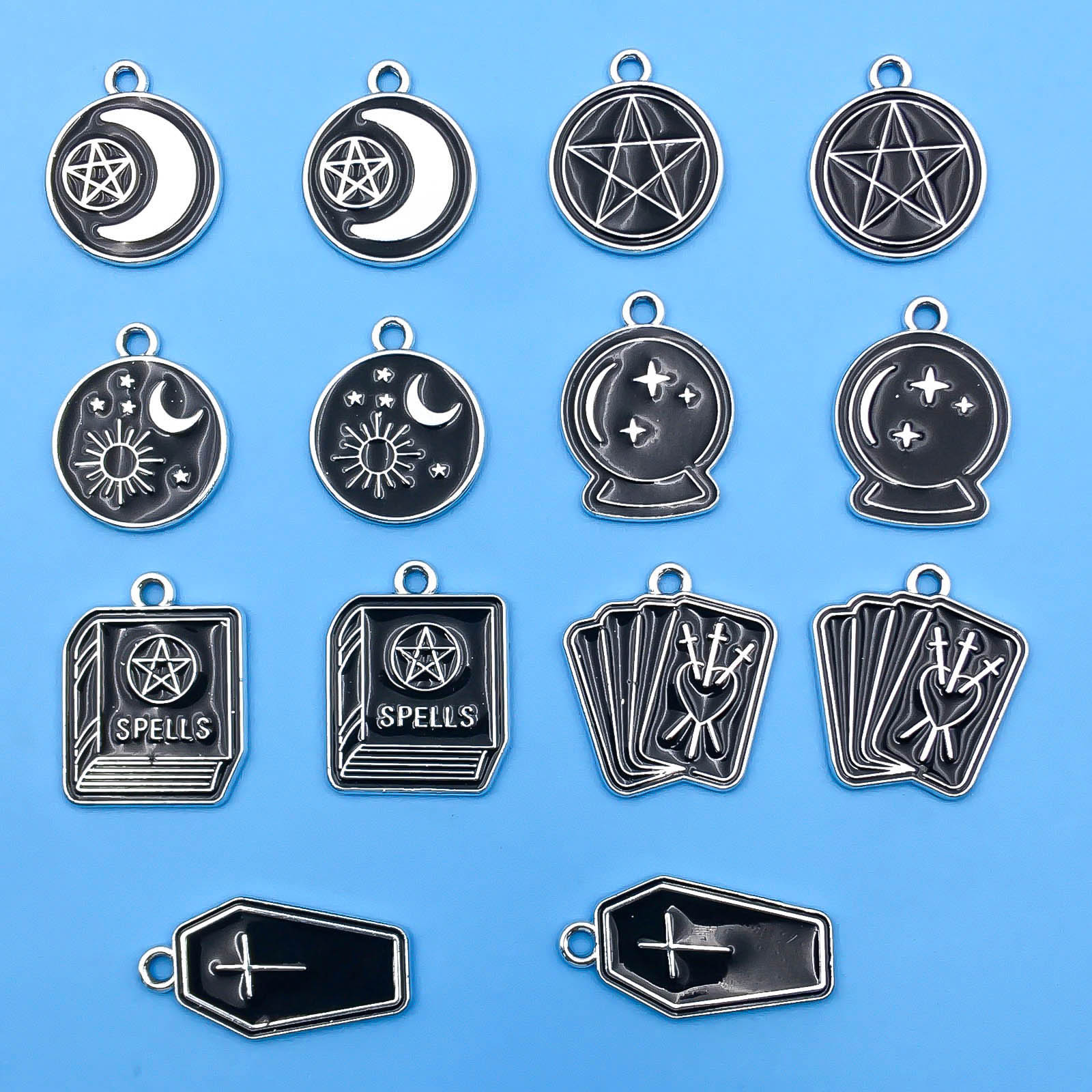 10/14pcs/pack Moon Star Cross  - огляд і ціна Jewelry Making Guide Book