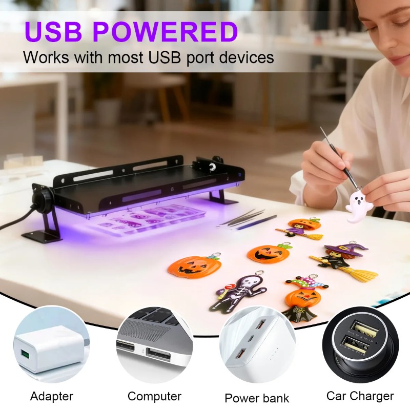 Ultra Bright LED UV Curing Lam - огляд і ціна Jewelry Making Dc