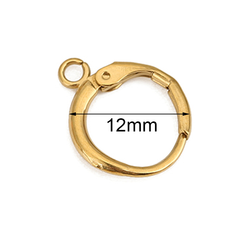 10pcs 12mm Hypoallergenic Earr - огляд і ціна Jewelry Making Findings