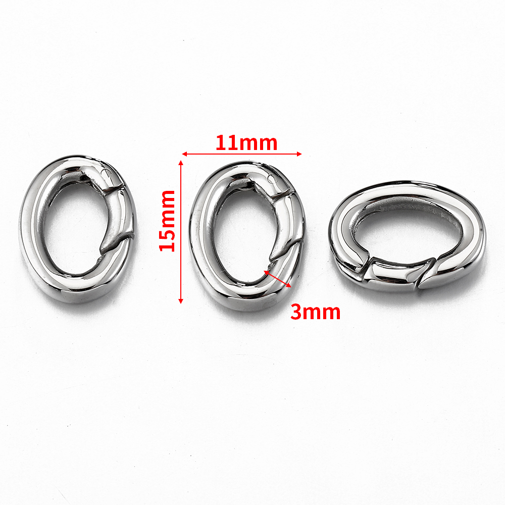 2pcs/1pc Stainless Steel Sprin - огляд і ціна Jewelry Making A Ring