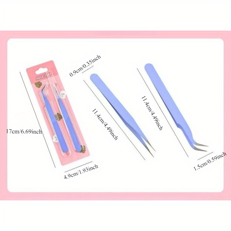 6pcs Tweezers Set - Angle and  - огляд і ціна Jewelry Making Workshop
