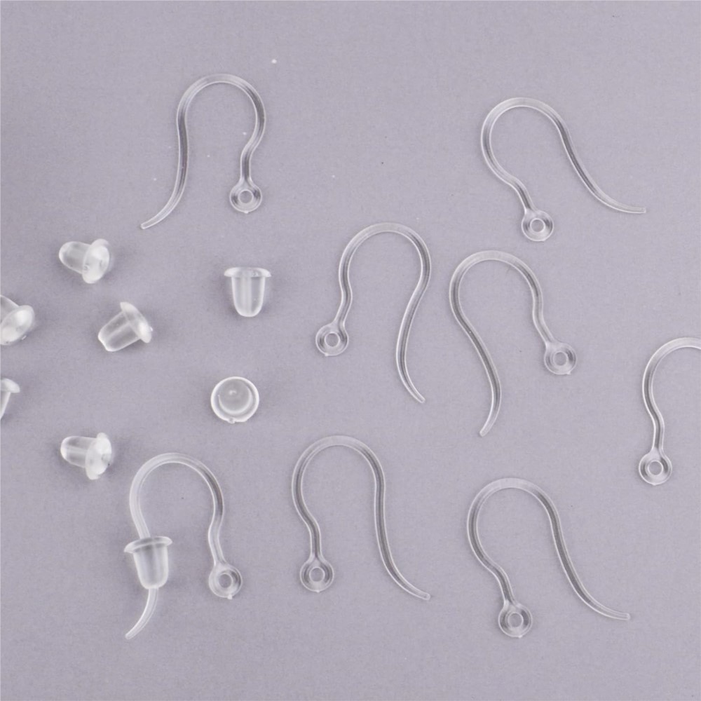 40pcs Clear Plastic Earring Ho - огляд і ціна Jewelry Making Thread