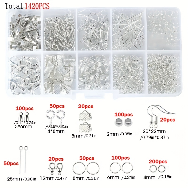 1420pcs 1box Jewelry Findings  - огляд і ціна Jewelry Making A Ring